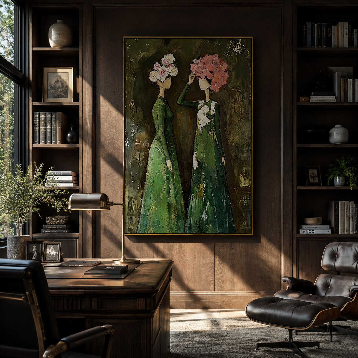 Bouquets Meet Under Green - Vintage Americana wall art image 6