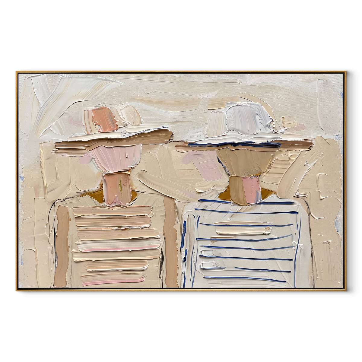 Soft Hats Hold Stripes - Vintage Americana wall art image 2