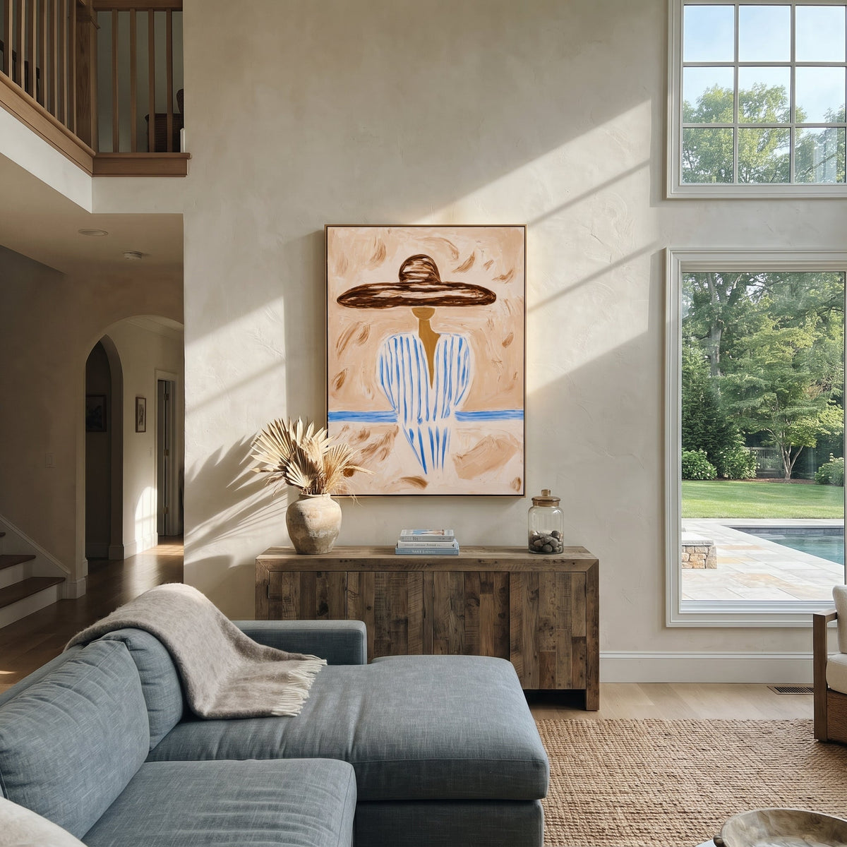 Pale Blue Holds Distance - Vintage Americana wall art image 3