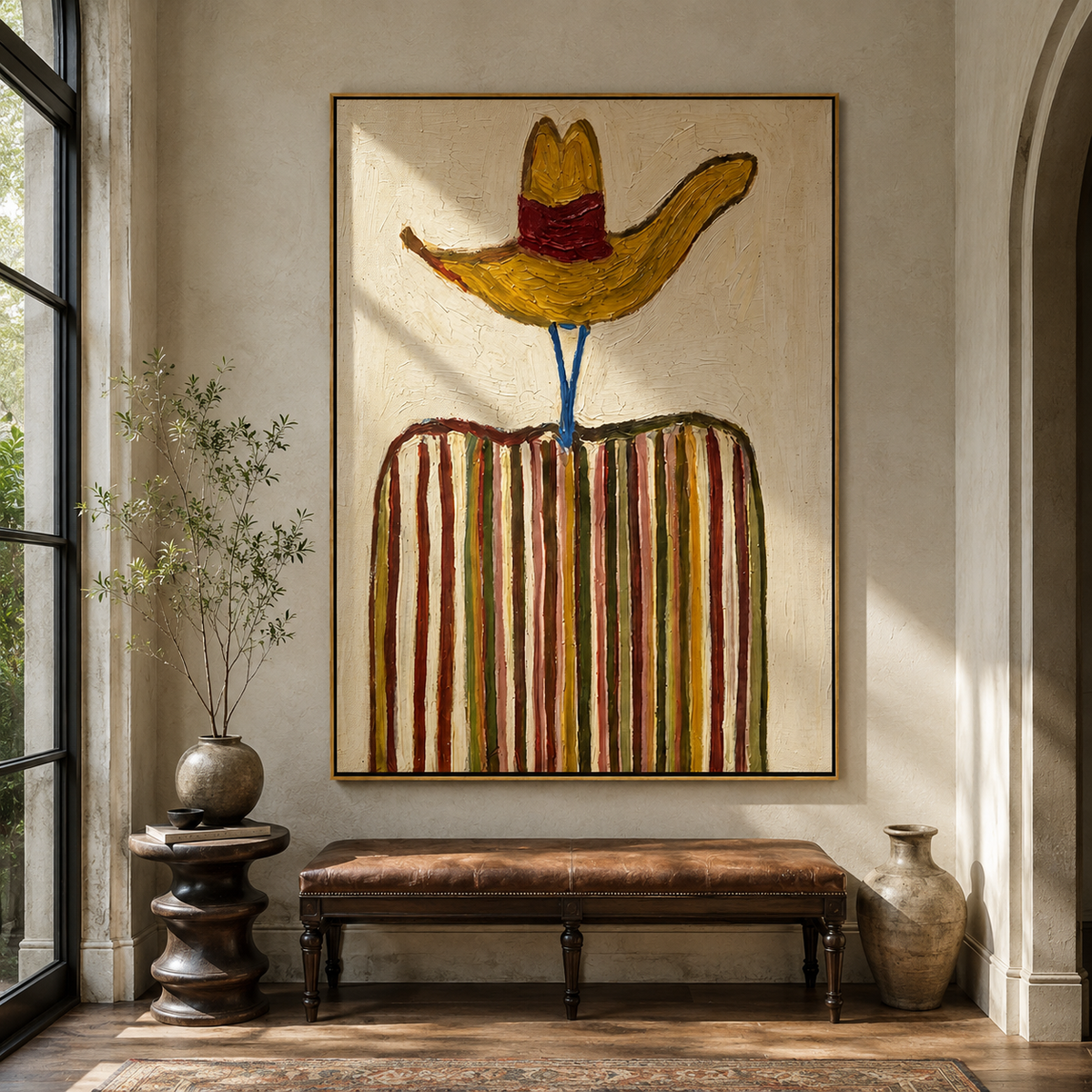 Golden Brim Crowns Stripes - Vintage Americana wall art image 5