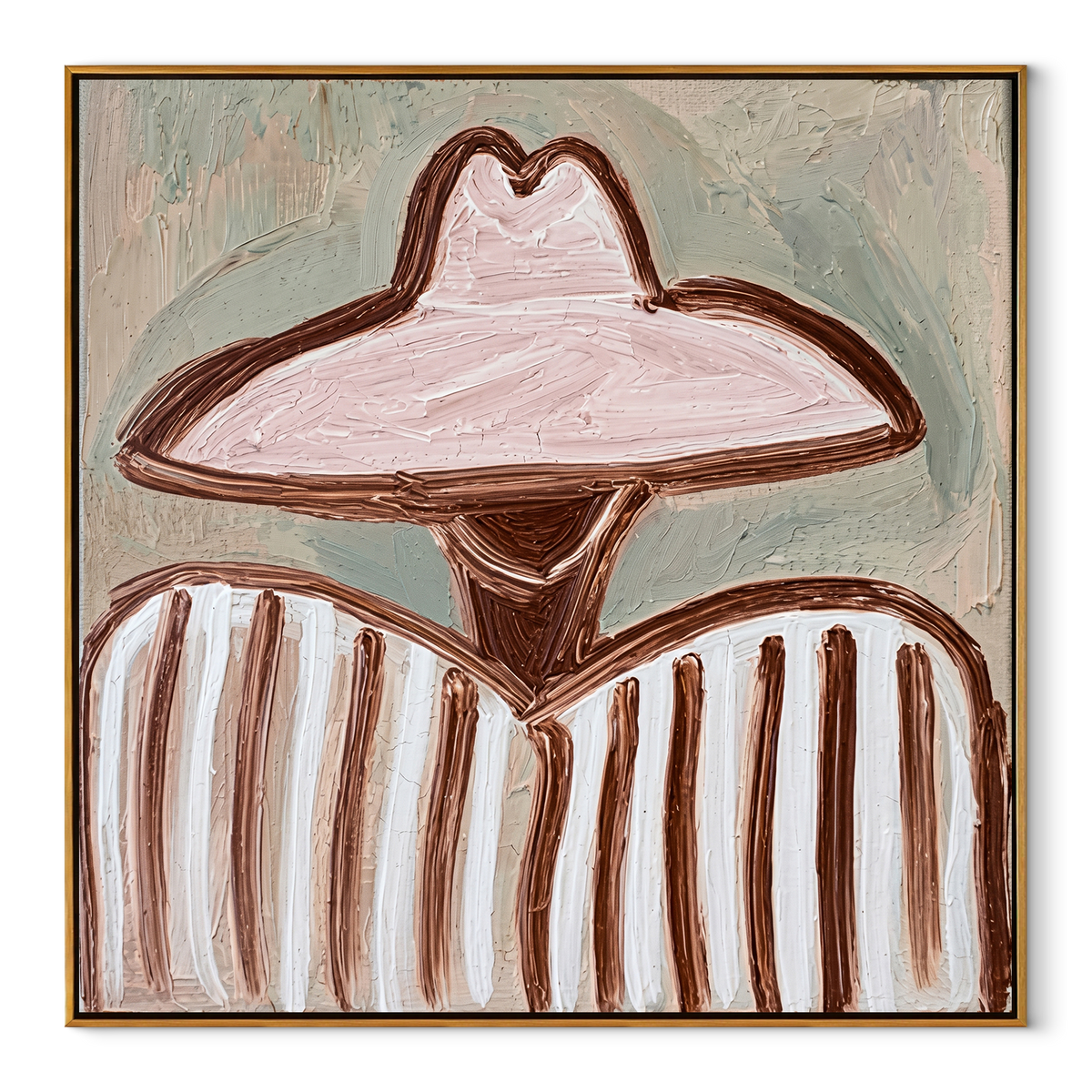 Pink Brim Softens Lines - Vintage Americana wall art image 2