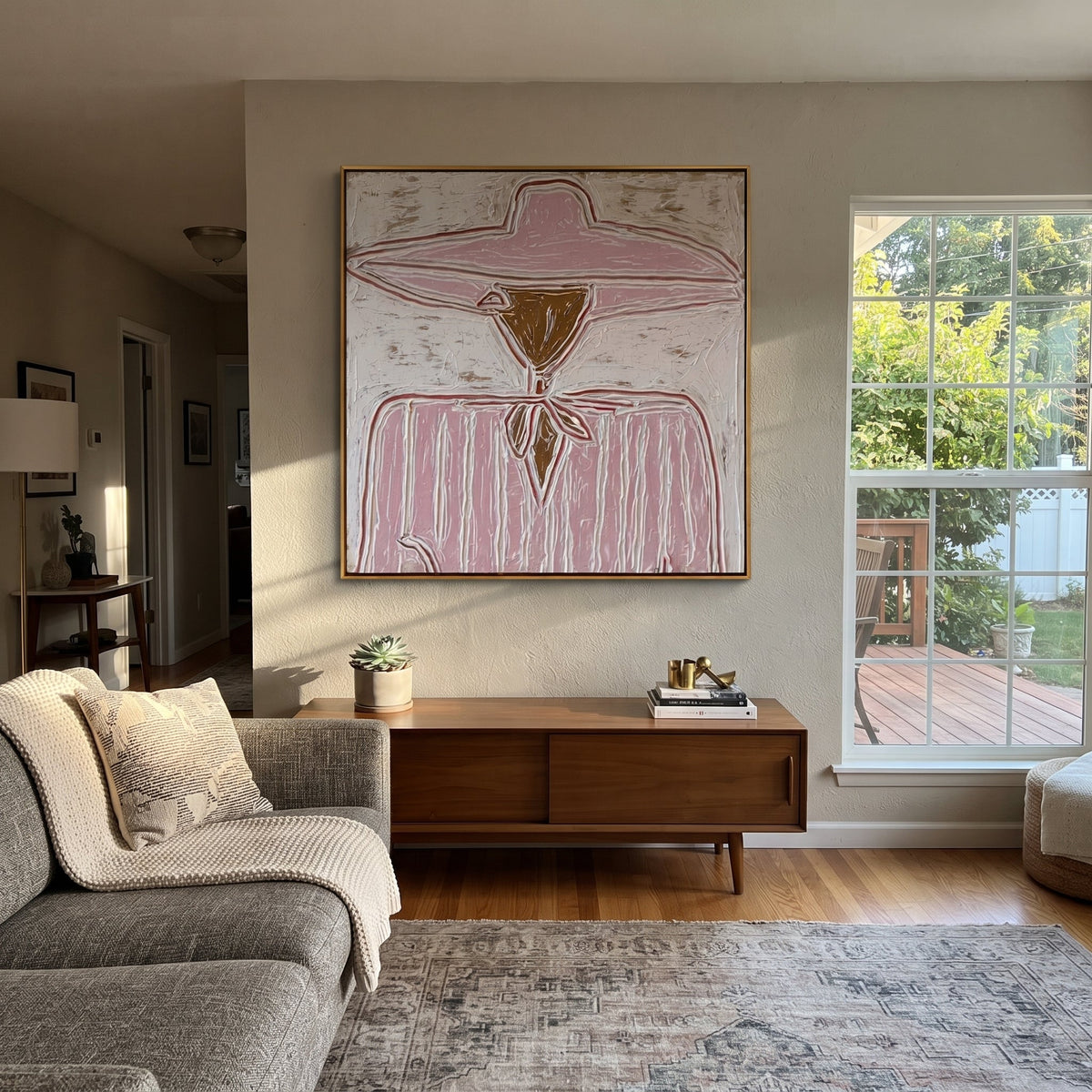 Rose Brim Ties Quietly - Vintage Americana wall art image 4