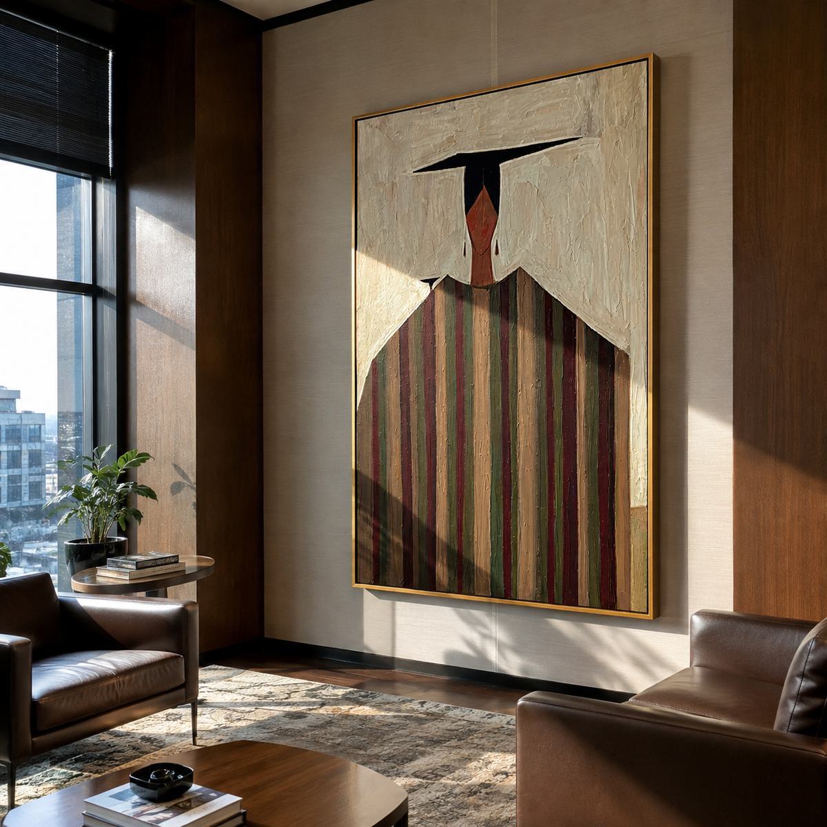 Black Horizon Crowns Stripes - Vintage Americana wall art image 3