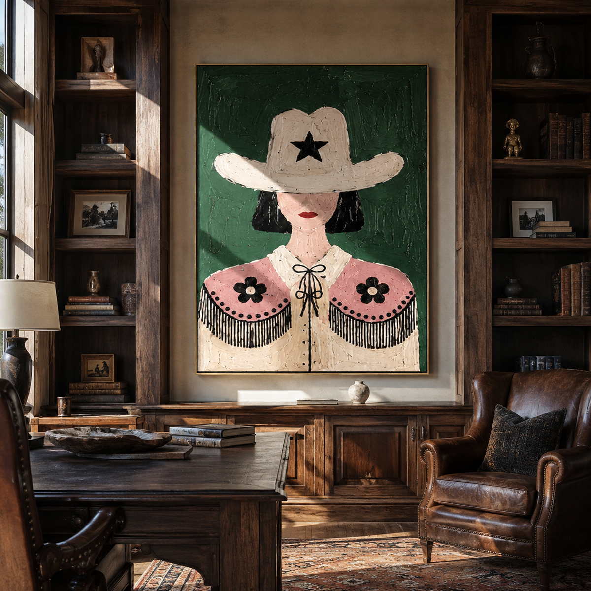 Lone Star Frames Flowers - Vintage Americana wall art image 3