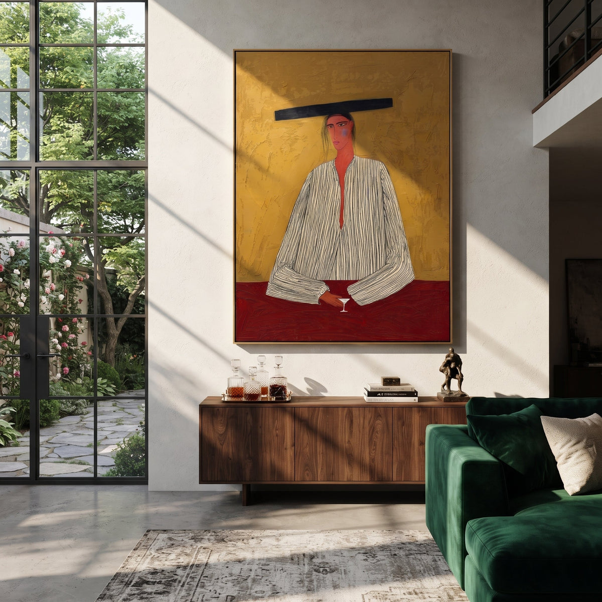 Flat Brim Guards Merlot - Vintage Americana wall art image 6
