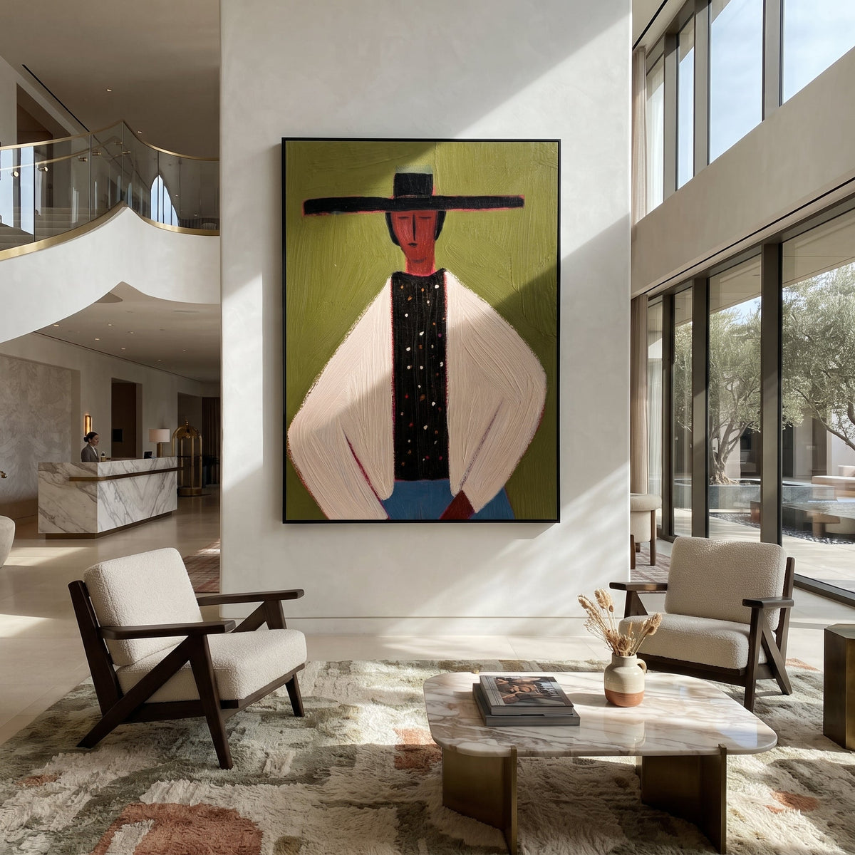 Dotted Vest Holds Olive - Vintage Americana wall art image 5