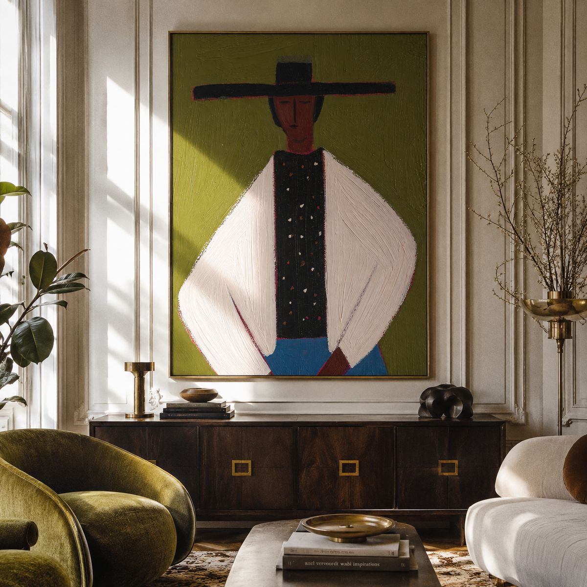 Dotted Vest Holds Olive - Vintage Americana wall art image 6