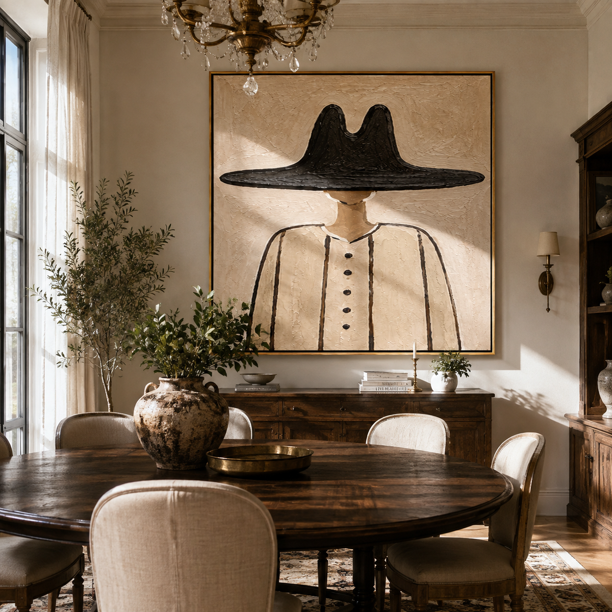 Black Peak Grounds Linen - Vintage Americana wall art image 5