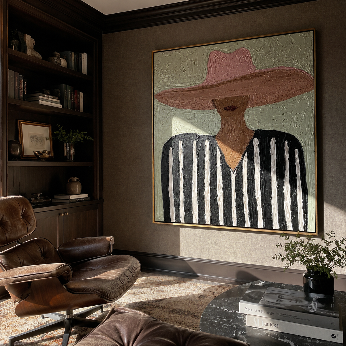 Blush Brim Crosses Black - Vintage Americana wall art image 5